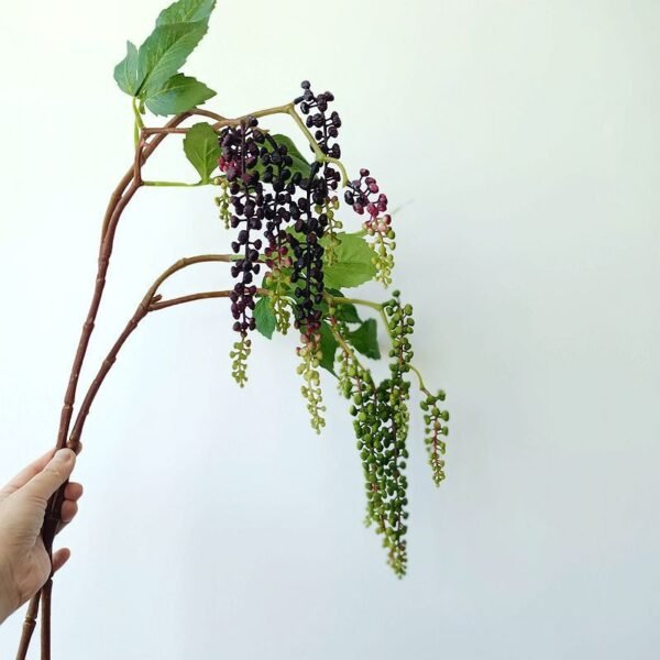 Artificial Green Purple Berries