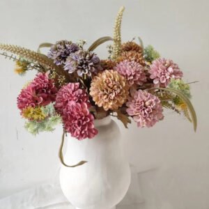 Artificial Dahlia Bouquet for wedding decoration